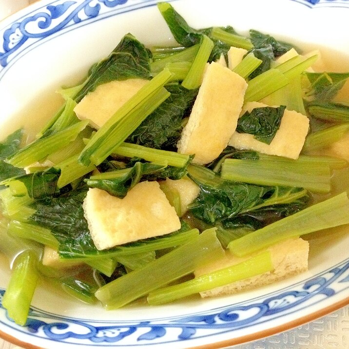 小松菜油揚げの煮びたし